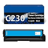 C230 Kompatible Tonerpatrone für Xerox C230 C235 Drucker, 3000/1500 Seiten, Einfache Installation,Cyan-3000pages