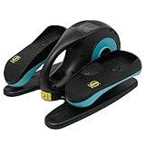 Mermajestic Untertisch-Ellipsentrainer mit Massagepedalen, Crosstrainer für Zuhause mit Fernbedienung und 5 geschwindigkeiten, für Rehabilitation und Training zu Hause oder im Büro (Blau)