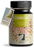 Chrom Picolinat 365x Tabletten mit 200 mcg Chrom - optimal hochdosiert - normaler Blutzuckerspiegel und Makronährstoff-Stoffwechsel – ohne Zusätze - laborgeprüft mit Zertifikat - vegan