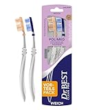 Dr.BEST Polimed Zahnbürste, Weich, Vorteilspack, Design inspiriert von einer professionellen Zahnreinigung für eine bis zu 49% bessere Reinigungsleistung an schwer erreichbaren Stellen*