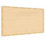 JUNKOGO 90 % Sonnenschutztuch für Terrasse, 2,3 x 7,6 m, Pergola-Schattenabdeckung mit Ösen, UV-Schutz, atmungsaktiv, Sonnenschutz, Netzgewebe, Sichtschutzzaun für Garten, Vordach, Veranda, Deck