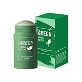 Aceirropy Grüner Tee Gesichtsmaske Stick | Grüntee-Tonmaske,Ölregulierende Sanfte Aufhellende Tonmaske für Gesichtspflege und Schönheit für Frauen für tägliche Anwendung zu Hause und auf Reisen
