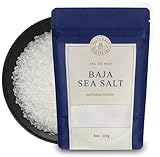 SALTCRAFT COMPANY - Baja California Meersalz, natürliche Körnerkristalle mit niedrigem Natriumgehalt 30%, Mineralsalz mit 236,8 g