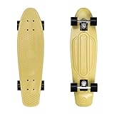 Retrospec Quip Skateboard, 68,6 cm, klassisches Retro-Kunststoff-Cruiser, komplettes Skateboard, kompaktes Board mit griffigem, geformtem Waffeldeck