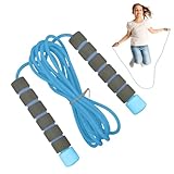 TABSIRAH Springseil für Kinder, Knotenseil, Springseil, leicht, rutschfest, Schaumstoffgriff, für Fitness, Anfänger, Training, Schule, Sportunterricht