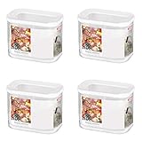 Mepal 106913030600 Modula Vorratsdose, Kunststoff, 1000 ml (4er Pack)