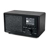 soundmaster DAB350SW Tischradio DAB+, UKW USB Inkl. Lautsprecherbox, Weckfunktion Schwarz