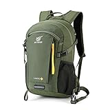 SKYSPER LANTC 20 Leicht Wanderrucksack 20L Klein Rucksack mit Rückenbelüftung Trekkingrucksack aus atmungsaktivem 3D Air Mesh Polyester Camping Outdoor Wandern Rucksack