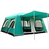 VejiA Zelt für Camping, Campingzelt für 3 bis 4 Personen, mit Netzfenstern, sofortiges Zelt, wasserdicht, UPF40+, für Familien, Wandern, Bergsteigen,