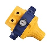 Saluaqui Automatischer Wasserpumpenregler mit Druckschalter 145psi für 220 V-240-V-Pumpen mit Mangelschutz und Scheckventil Einstellbar