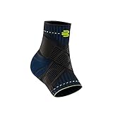 BAUERFEIND Sprunggelenkbandage „Ankle Support“ Unisex, 1 Sprunggelenk Bandage für Sport wie Fußball, Fitness und Joggen, Kein Umknicken durch Knöchelbandage, Schwarz, L