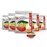 Tassimo Kapseln Jacobs Café au Lait, 80 Kaffeekapseln, 5er Pack, 5 x 16 Getränke