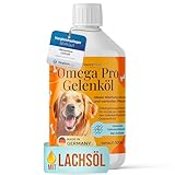 Omega Pro Gelenköl Mix - Besser als reines Lachsöl Hund für Gelenkstoffwechsel bei Arthrose - Ideales Omega 3/6 Profil aus Fischöl (Lachsöl für Hunde) mit Leinöl, Hanföl, Borretschöl, Rapsöl