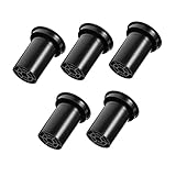 Gadpiparty 5 Stück Subwoofer Soundröhre Lautsprecher luftauslass Hafen Ersatz schlank klein Bassreflexrohr Röhren für Lautsprecheranschlüsse Audio-Sound-Röhre Plastik Black