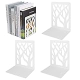 Buchstütze, 2 Paar Buchstützen Book Holder Kinder Metall Bücherstütze Book Holder Bücherhalter für Regal Buchhalterung Buch Halter Buchbeschwerer für Büro/Schule/Zuhause