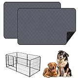 2 Stück Große Welpen-Trainingsunterlagen, Wiederverwendbare Matten für Hunde, Super Saugfähig, Waschbare Haustier-Urinunterlage, für Hunde, Katzen, Meerschweinchen (70x100 cm)