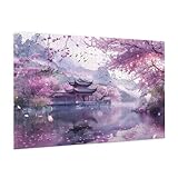 Japan Puzzle 5000 Teile Erwachsene Puzzle Landschaft Muster Design mit Geschenkbox-Verpackung als Geschenk für Frauen, Anspruchsvolle Familienaktivität für Anfänger, Zimmer Deko 105 x 156 cm -2246y