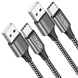 RAVIAD USB C Kabel [2Pack 2M] 3.1A Ladekabel USB C Schnellladekabel Nylon USB C Ladekabel für iPhone 16 15 Pro Max, Samsung Galaxy S24 S23 S22 S21 S20 Note 10, Huawei P60, Google Pixel, Xperia XZ