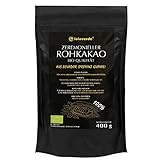 islaverde Zeremonieller BIO Rohkakao 100% aus Premium Kakaobohnen, Feines Pulver, 46% Fett, Zusatzfrei und Zuckerfrei, Keto-freundlich, Nicht Alkalisiert, aus Ecuador, 400 g