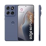 Motorola Edge 60 Fusion Smartphone (Robustes 6,67“-pOLED-Display Dank Corning Gorilla Glass 7i, widerstandsfähig, 50-MP-Kamera + Moto-AI, 8/256 GB, 5200 mAh) Pantone Slipstream + Handyhalterung