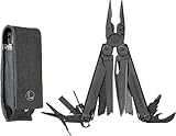 Leatherman Wave Plus Multi-Tool – Hochwertiges Multifunktionswerkzeug mit 18 praktischen Tools – Ideal für den Outdoor- und Camping-Bereich – Schwarz