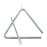 GICO Kinder Triangel aus Metall groß 15 x 15 cm mit Klöppel - Schlaginstrument 3870