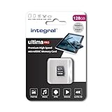 Integral 128 GB Micro-SD-Karte 4K Video Premium High Speed Speicherkarte SDXC bis zu 100 MB s Lesegeschwindigkeit und 50 MB s Schreibgeschwindigkeit V30 C10 U3 UHS-I A1