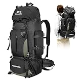 Byjogger 90L wasserdichte Wanderrucksack für Männer, Rucksäcke mit großer Kapazität mit Mehrkompartiment, leichten und atmungsaktiven Rucksäcken für Camping im Freien, Trekking