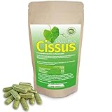 Cissus Quadrangularis Extrakt 60 Kapseln hochdosiert mit wichtigen Begleitern wie Moringa Oleifera, Wild Yams Extrakt und Rotklee Extrakt, die Knochenkraft unterstützen.