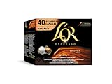 Lor Nespresso kompatible Kaffeekapseln kolumbianischer Kaffee 40 Kapseln