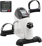 GENERIC Pedal Exercise Mini Bike Max Portable Cycle Under Desk Bike Pedal Exerciser for Foot and Arm, Home & Gym Fitness Equipment with Adjustable Resistance & LCD Monitor
