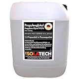 ISOLATECH Propylenglykol 20L Kanister 99,9% Pharmaqualität | Für Lebensmittel & Kosmetik | Farblos, Geruchlos | 1,2 Propandiol | Hergestellt in Deutschland