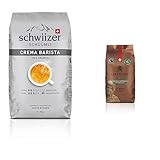 Schwiizer Schüümli Crema Barista Ganze Kaffeebohnen, 1 kg & Café Royal Honduras Crema Intenso Kaffeebohnen 1kg - Intensität 4/5-100% Arabica Fairtrade