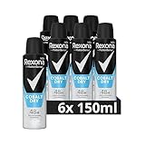 Rexona Men MotionSense Deo Spray Cobalt Dry - Anti-Transpirant mit 48 Stunden Schutz gegen starkes Schwitzen und Körpergeruch - 150 ml (6er-Pack)