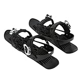 fansheng Mini Short Ski Skates, Tragbare verstellbare Snowskate Snowblades Skiboards für Erwachsene Teens Frauen Männer Anfänger, Skiausrüstung für den Winter Schnee, Outdoor-Skiing-Sport