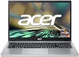 Acer Aspire 3 (A315-24P-R9JA) Laptop | 15.6 FHD Display | AMD Ryzen 5 7520U | 16GB RAM | 512GB SSD | AMD Radeon Graphics | Windows 11 | QWERTZ Keyboard | Silver