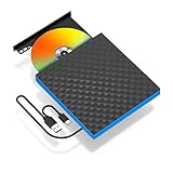 XIAOXIN External DVD Drive, USB 3.0 Type-C CD DVD +/-RW Optical Drive USB C Burner Slim CD/DVD ROM Rewriter Writer Reader Portable for PC Laptop Desktop MacBook Mac Windows 7/8.1/10/11 Linux OS