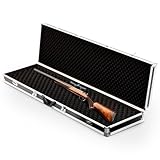 Brihard Rifle Extra Strong Case je Zwei Kombinations- und Schlüsselschlösser, Waffenkoffer mit Alurahmen, große Waffenaufbewahrung Schaumgepolstert, Sichere Tragetasche für Jagdwaffen und Munition