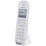 Panasonic KX-TGQ200GW CAT-iq Telefon (schnurlos, CAT-iq 2.0 kompatibel, Freisprechmodus, Anrufersperre, Eco-Plus, digitales Telefon) weiß