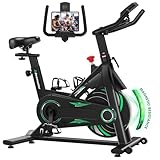 Advamsoler Neu Heimtrainer Fahrrad mit Magnetischem Widerstand, Leises Fitness Fahrrad für Zuhause, Indoor Kardio Training Spinning Bike Fitnessbikes mit LCD Display & Tablet-Halter, Bis 160KG
