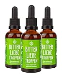BitterLiebe Bittertropfen - Bitterstoffe Tropfen - Höhle der Löwen Produkt mit Löwenzahn und Bitterkräuter - Bittertropfen nach Hildegard von Bingen - Bitter Liebe Magentropfen - Made in Germany
