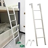 Verstellbare Etagenbettleiter aus Metall für Kinder und Erwachsene – 119–180 cm Lange, stabile Anlegeleiter für Doppelstockbetten, Dachböden und Wohnmobile – ideale platzsparende L