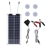 Autobatterie-Solarladegerät - Solar-Erhaltungsladegerät,100 W Wasserdichtes Erhaltungsladegerät, Solarpanel-Erhaltungsladegerät, Ausgang, Für 12V-24V Auto, Marine, Wohnmobil, Auto, Motorrad