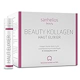 Sanhelios Beauty Kollagen HAUT-ELIXIER – Anti Aging zum Trinken* - der Testsieger - 30 Trinkampullen - 2500 mg Premium-Kollagen-Peptide + Biotin, Kupfer & Vitamin C, Blütenhonig & Gelée Royale