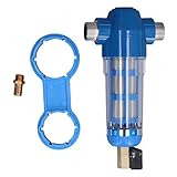 Jxngery G3/4 externe Gewinde Rückspülenfilterfilter -Sedimentrohrfilter Wasserreinigungsfilter langlebiger Edelstahlmaterial für Home Farm
