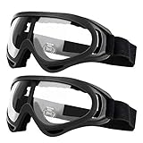 YAMI 2er Pack Schutzbrille für Kinder Erwachsene Schutzbrillen Arbeit mit Windbeständigkeit und UV400-Schutz Perfekt für Labor, Radfahren, Skifahren, Bergsteigen