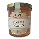 Lindenhonig 420g Glas in Premium Qualität | 100% naturbelassener Bienenhonig von Familien-Imkerei