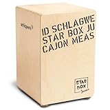Schlagwerk CP400SB Star Box Kids Cajon - Cajon Instrument speziell für Kinder und kleine Trommler - Musikinstrument Schlagzeug für Kinder mit Snare 24 x 24 x 36 cm - Made in Germany