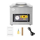 HINOPY Vakuumiergerät, 120W DZ-260S Profi Industriell Vakuumierer Edelstahl Tisch Vakuummaschine Packmaschine 26cm Folienschweißgeräte für Lebensmittel Medikamente und elektronische Komponenten