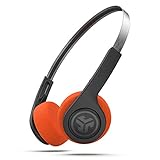 JLab Rewind Retro Kopfhörer - Bluetooth Kopfhörer Kabellos mit 12 Std Akkulaufzeit, Custom EQ3 Sound - On Ear Kopfhörer mit Mikro, Cooler Look aus 80er/90er - Vintage Headphones Bluetooth, Schwarz